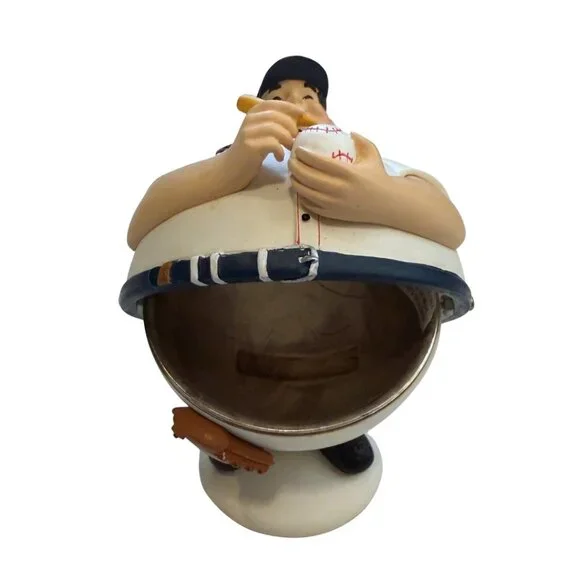 Department 56 2004 Boston Red Sox MLB Baseball Player Candy Dish Bowl Figurine - Picture 3 of 5